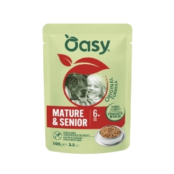 Oasy Strips in Gravy Senior Indyk z groszkiem 100g